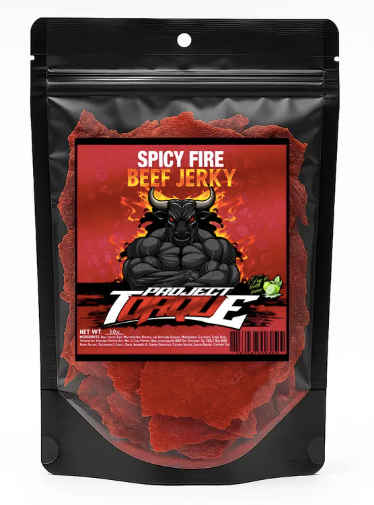 SPICY FIRE BEEF JERKY (CARNE SECA) 3oz