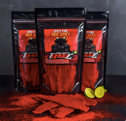 SPICY FIRE BEEF JERKY (CARNE SECA) 3oz