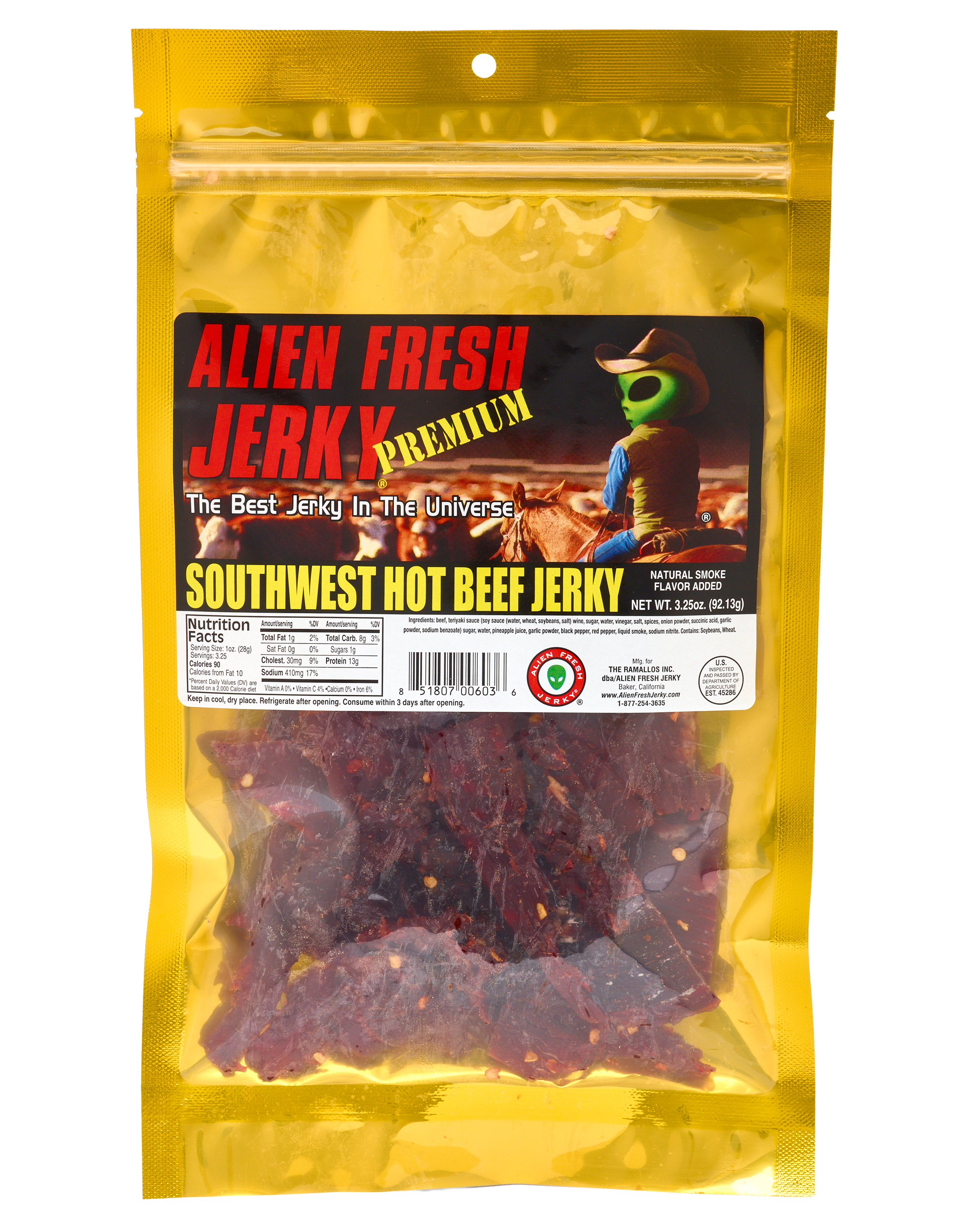 Alien Fresh Jerky Southwest Hot