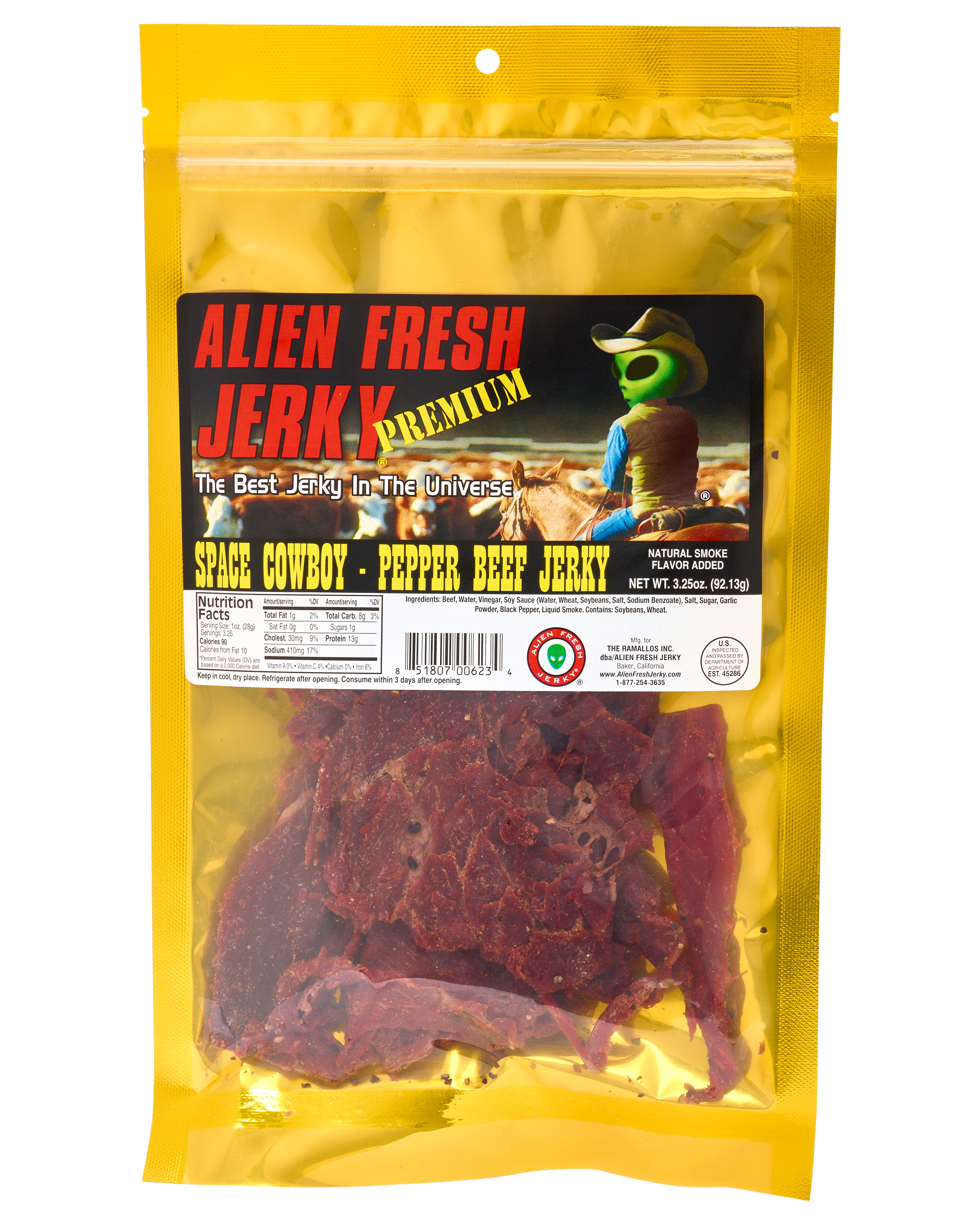 Alien Fresh Jerky Space Cowboy Pepper