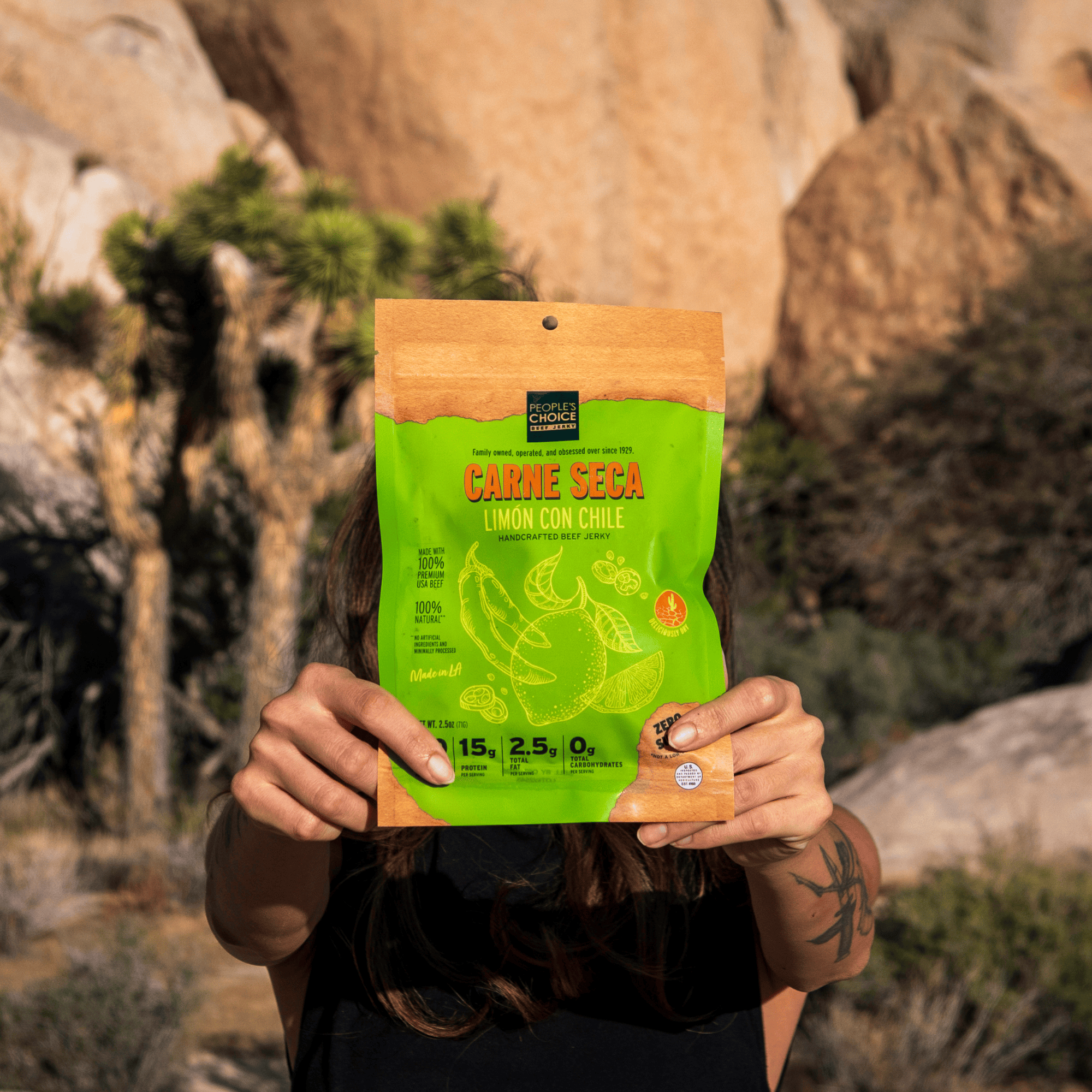 CARNE SECA - LIMON CON CHILE BEEF JERKY