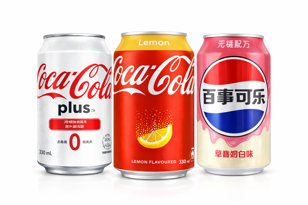 Exotic Coca-Cola/Pepsi Flavors Cans