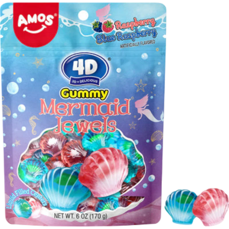 Amos 4D Gummy Candy 6oz Bags