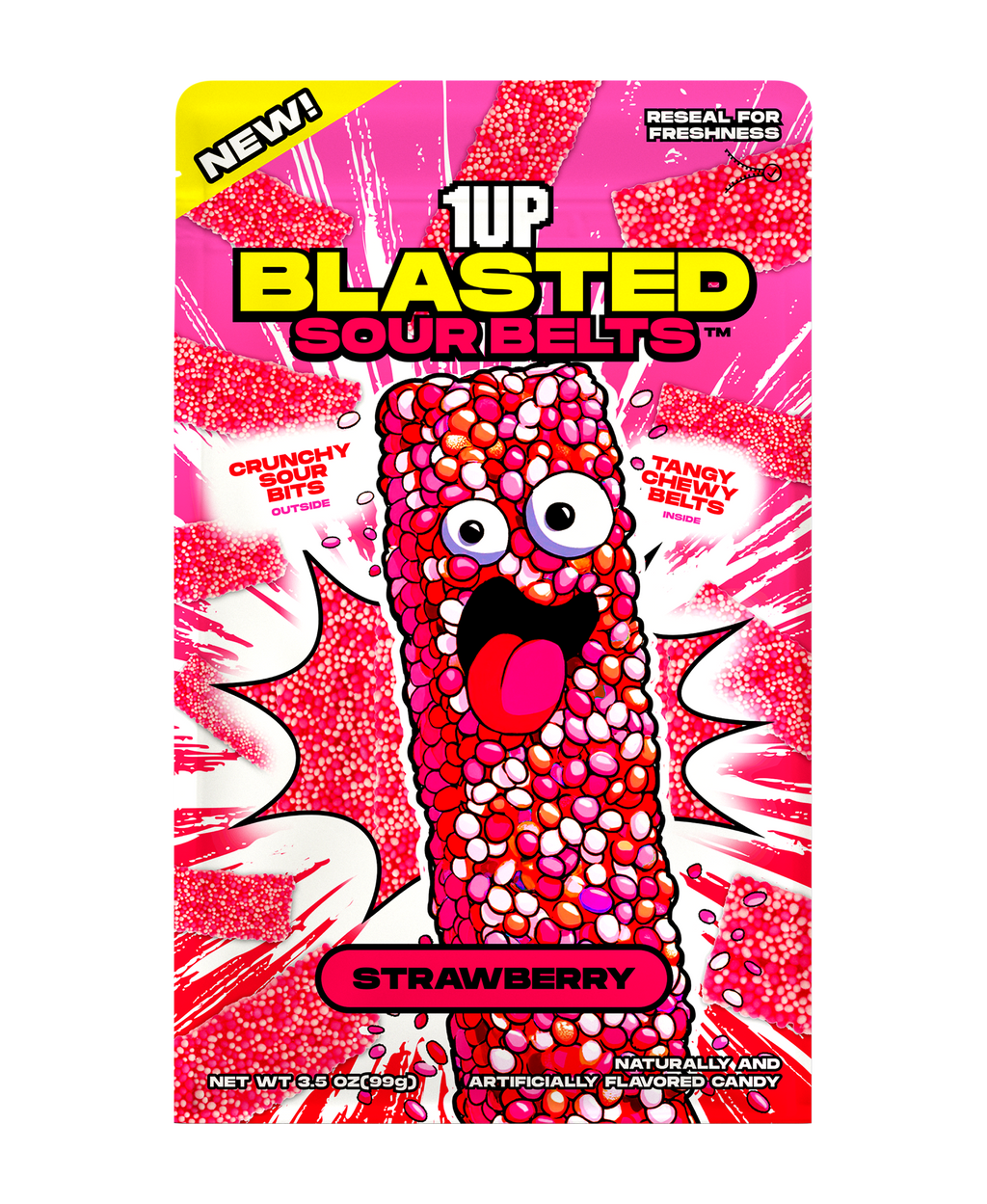1UP Strawberry Sour Belts