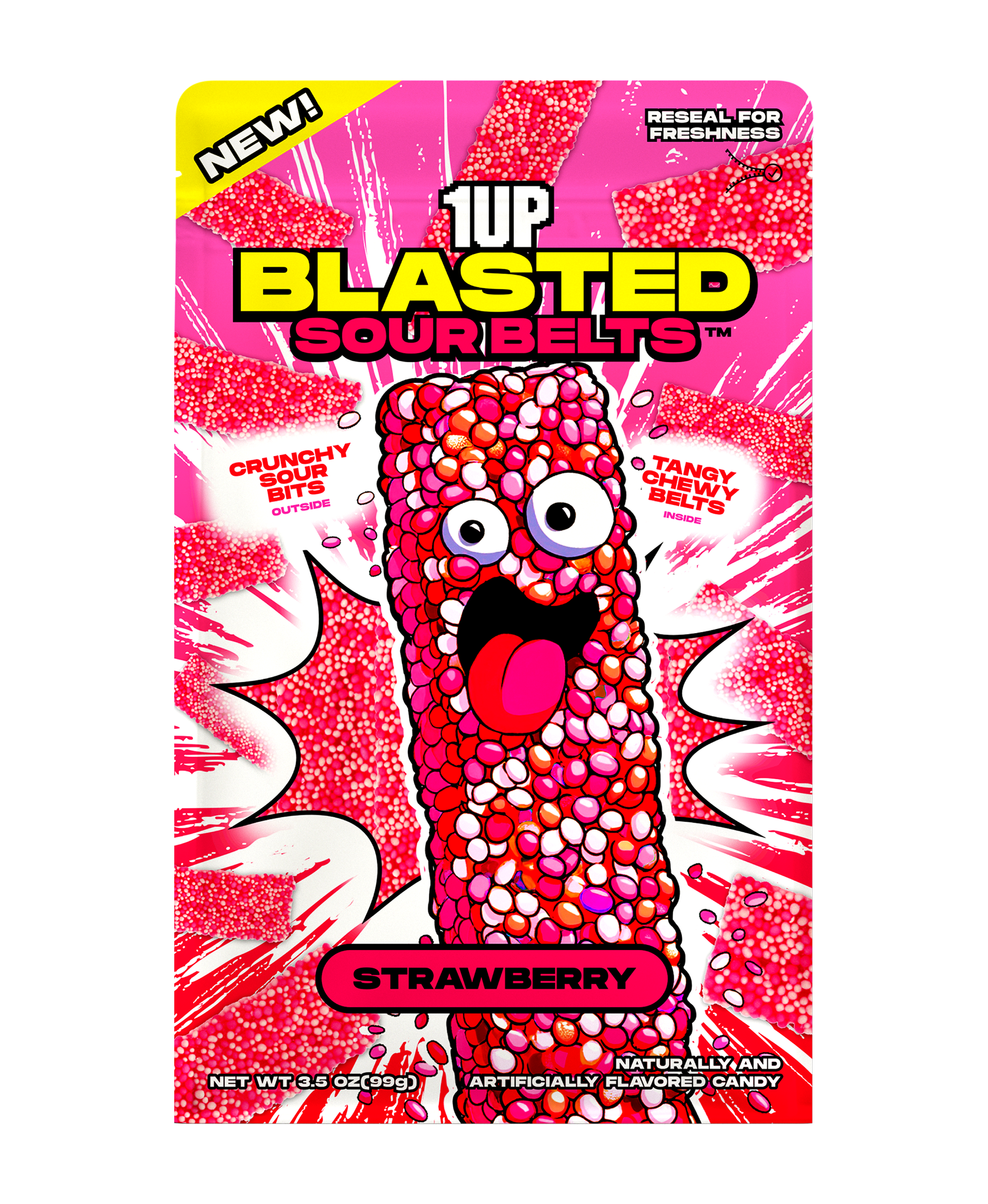 1UP Strawberry Sour Belts